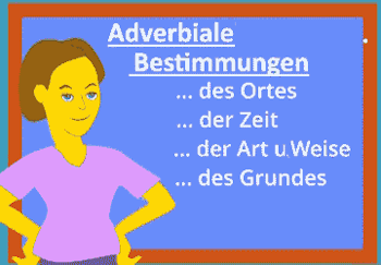 Adverbiale Bestimmungen in einem Video erklärt