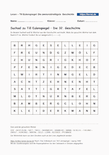 Die 32. Schelmengeschichte als Suchsel.