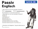 Englisch Passiv Übungen.