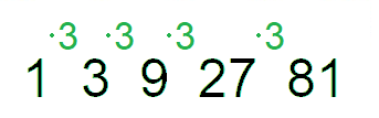 Zahlenfolge durch Multiplikation